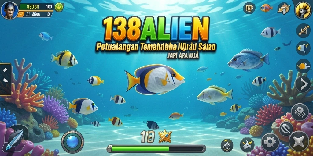 Gameplay seru 138ALIEN saat menangkap ikan dengan banyak pilihan senjata.