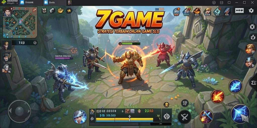 Tangkapan layar gameplay 7GAME dengan aksi strategi mendebarkan.