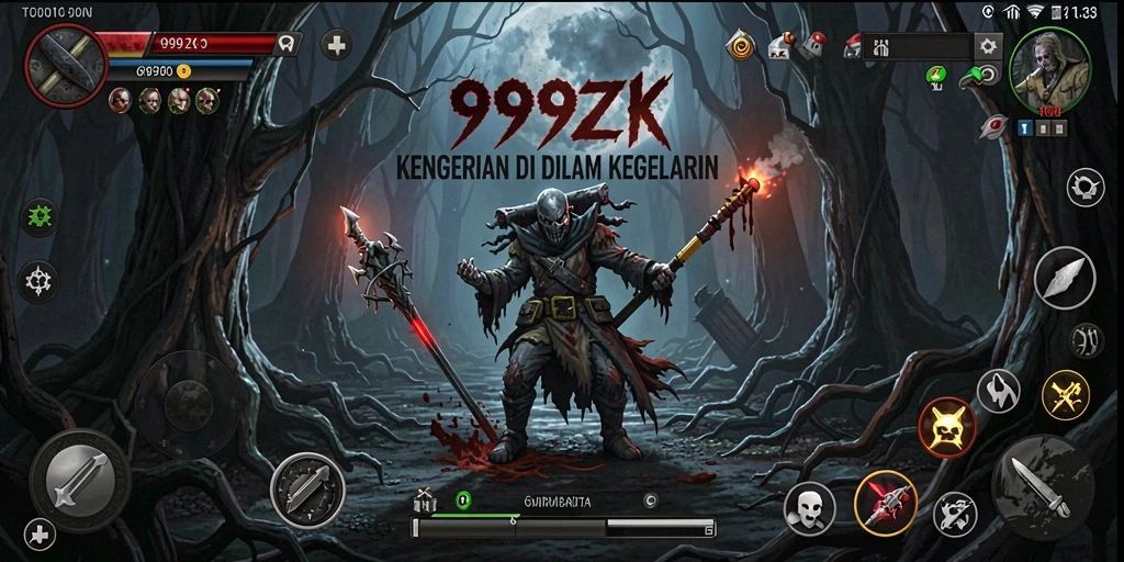 Gameplay mendebarkan di dalam kegelapan 999ZK.