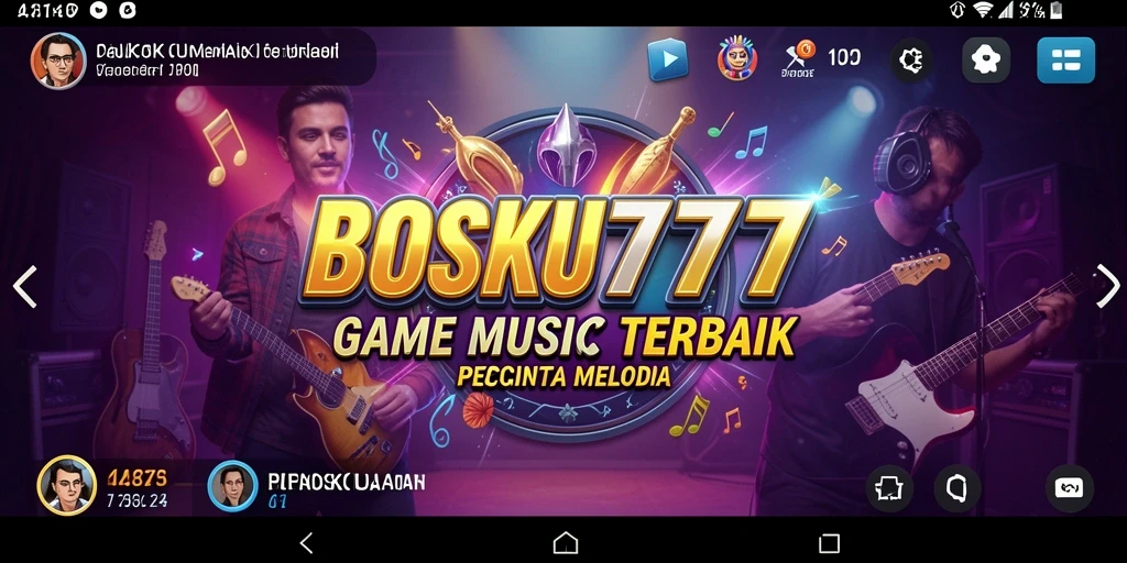 Tampilan gameplay menarik di <strong>BOSKU777</strong> saat memainkan lagu-lagu favorit.