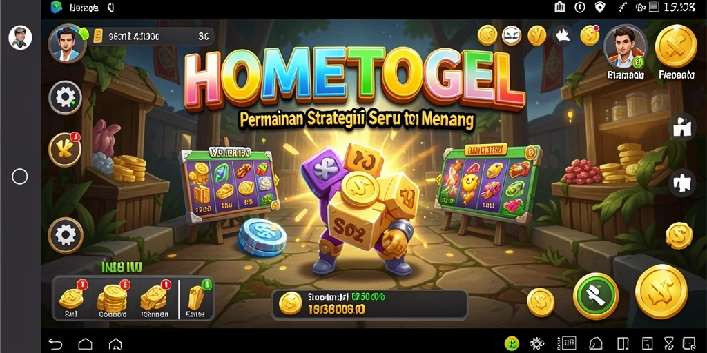 Tampilan gameplay HOMETOGEL yang menarik dan strategis.