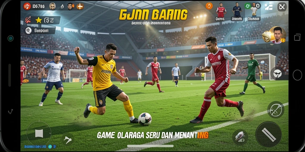 Tampilan gameplay menarik dari ID6788, menampilkan aksi olahraga yang seru.