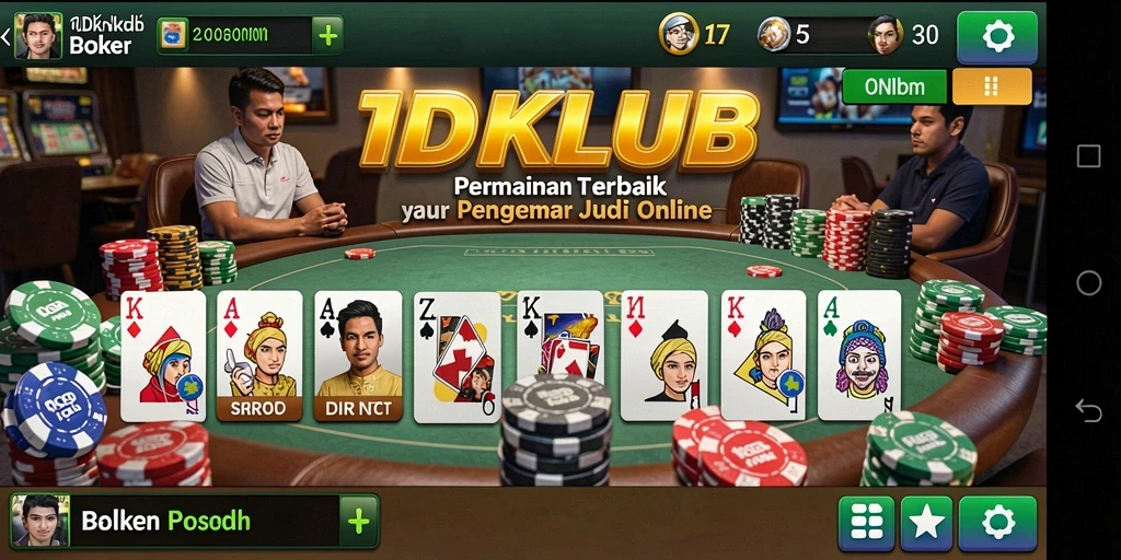 Tampilan gameplay Poker di IDKLUB yang menarik dan realistis.