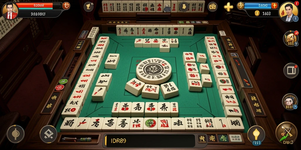 Tampilan gameplay menarik dari IDR89 yang menampilkan mahjong yang menantang.