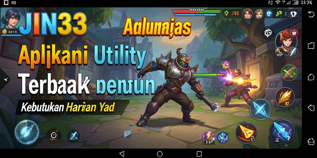 Tampilan utama JIN33 dengan fitur-fitur Utility yang inovatif.