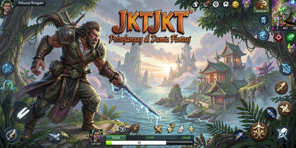 Screenshot gameplay JKTJKT menampilkan aksi petualangan yang mendebarkan.
