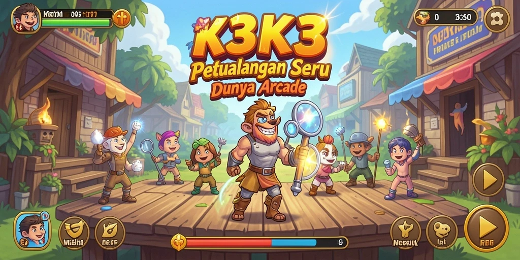 Tampilan menarik dari gameplay seru K3K3.