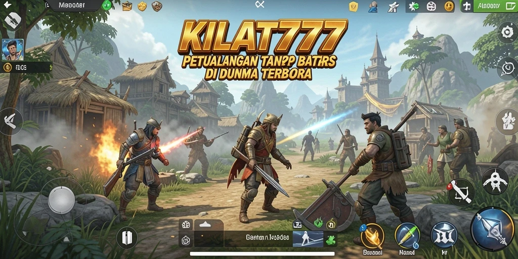 Tampilan gameplay mendebarkan di dunia terbuka KILAT777.