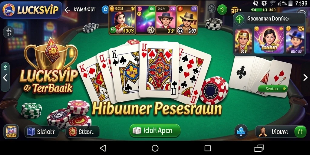 Screenshot gameplay LUCKSVIP yang menunjukkan keseruan permainan Domino.