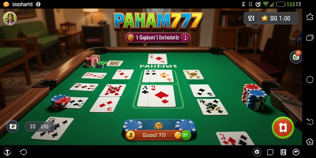 Tampilan gameplay seru dari PAHAM777 dalam bermain Gaple.