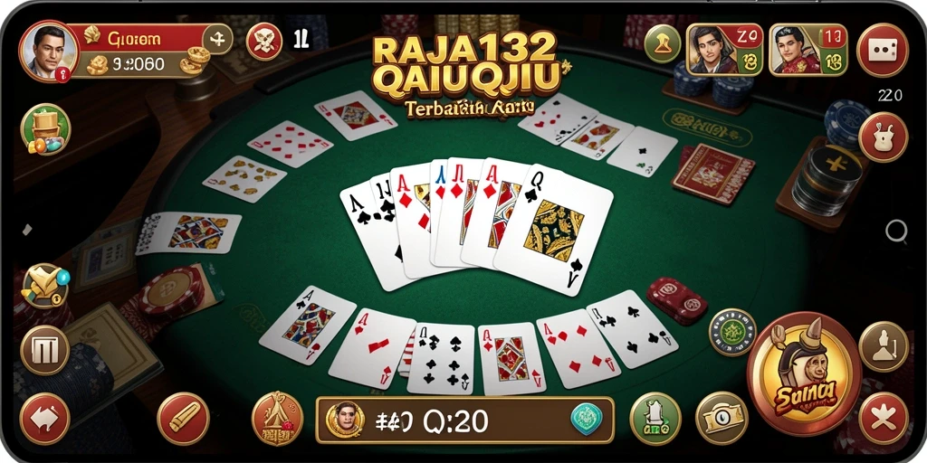 Tampilan gameplay QiuQiu di RAJA132 yang menarik.