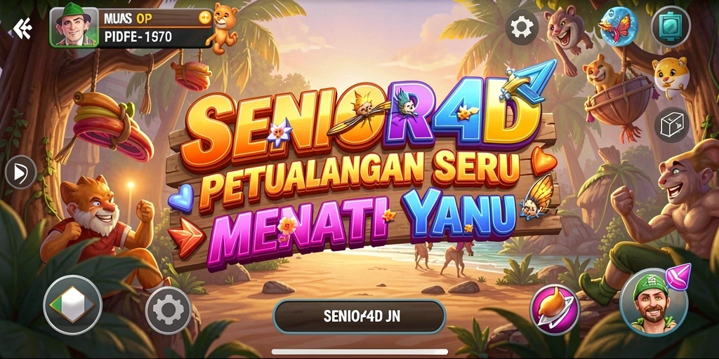 Screenshot menunjukkan gameplay SERU dan mendebarkan di SENIOR4D.