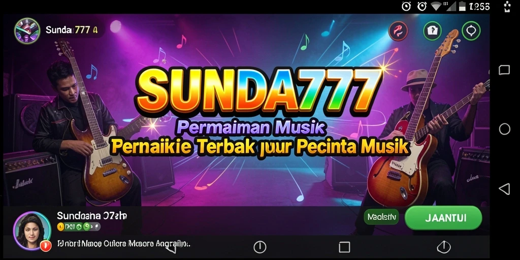 Tampilan menarik dari SUNDA777 saat gameplay musik berlangsung.